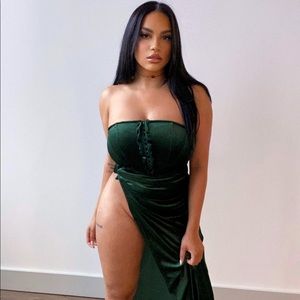 Pretty little thing Velvet corset Two Piece